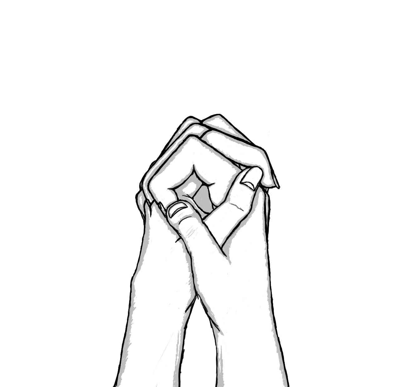 1320x1240 Drawing Of People Holding Hands Clip Art