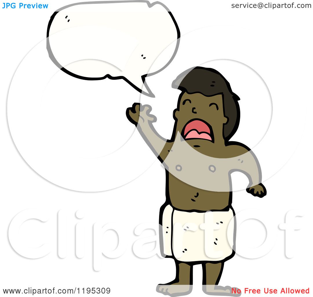 1080x1024 Cartoon Of A Black Man In A Towel Speaking