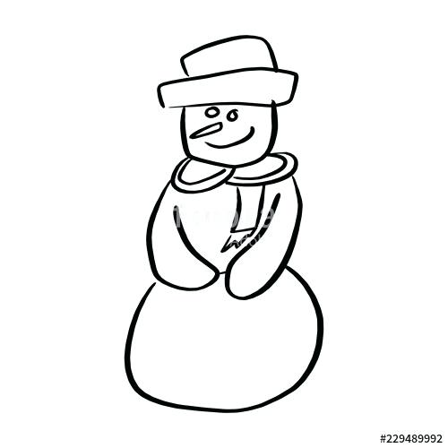 500x500 sketch of snowman sketch snowman in vintage style snowman sketch