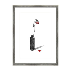 300x300 Dying Rose Framed Print