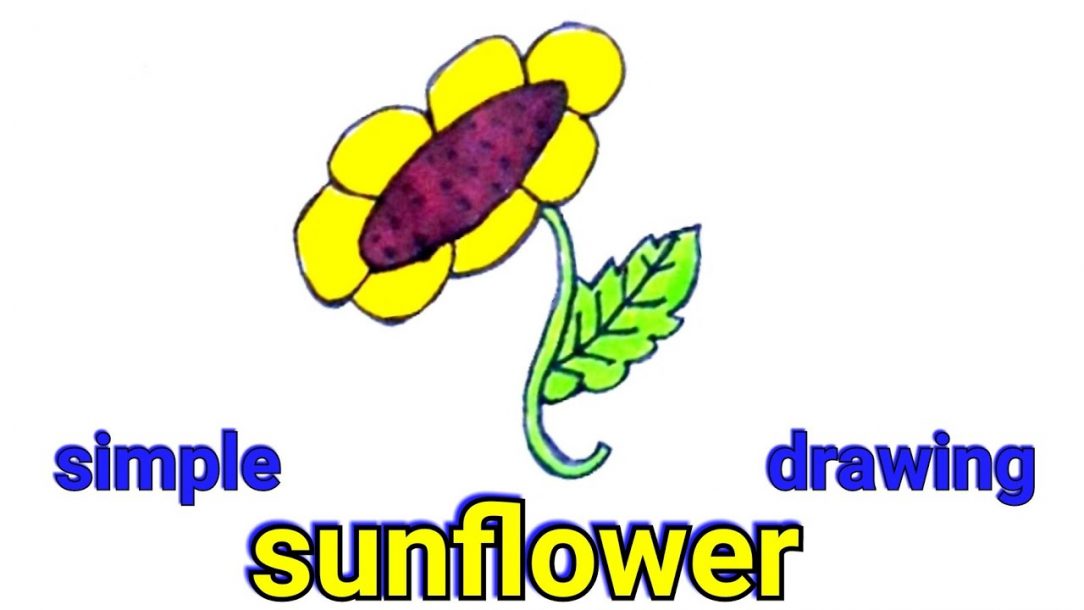 1084x610 Drawing Easy Anime Girl And Cute For Kids Christmas Sunflower