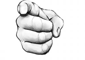 300x210 How To Draw A Hand Pointing Forward Reaching Hand Drawing