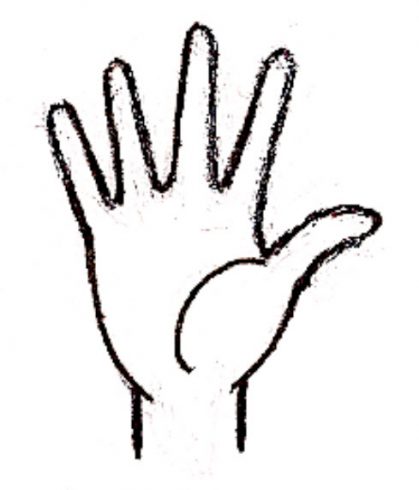 419x490 How To Draw A Hand Fazzino