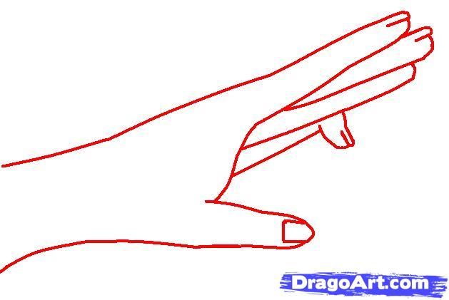 629x421 Step How To Draw A Bleeding Hand
