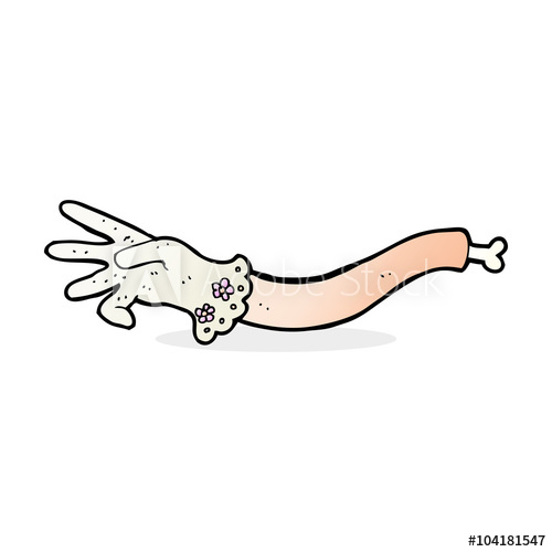 500x500 Cartoon Spooky Victorian Arm Reaching