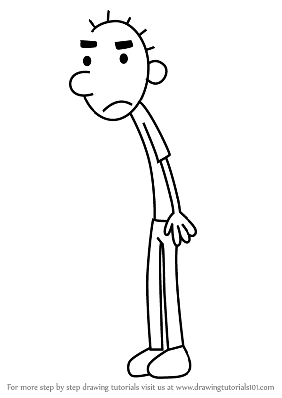 567x800 learn how to draw rodrick heffley from diary of a wimpy kid