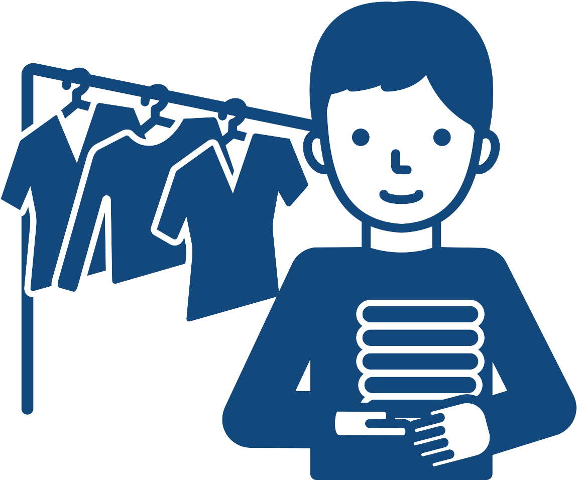 1149x956 Download Simple Drawing Of A Man Standing In Front Of A Clothing