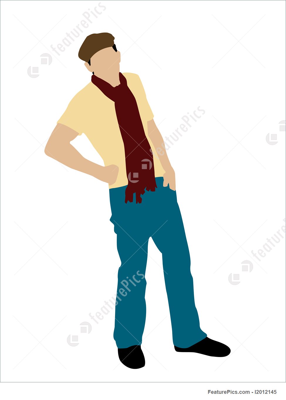 975x1360 Silhouettes And Outlines Stylish Man Standing