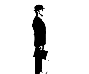 300x250 two color drawing of suited man sideways