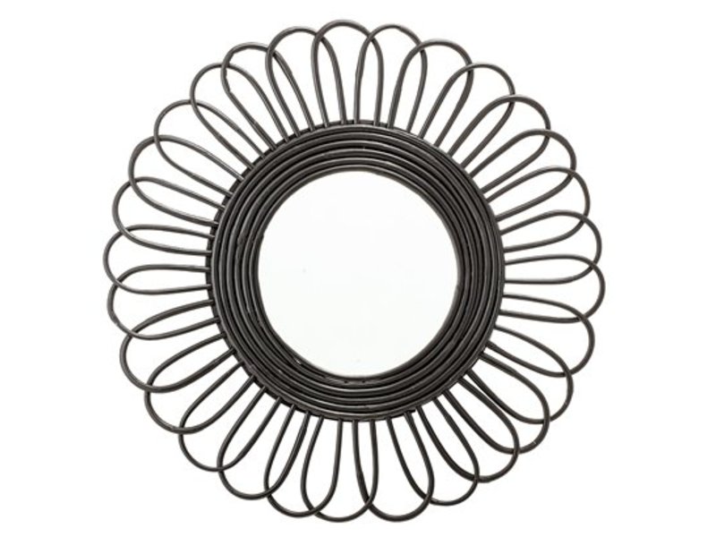 800x600 Bloomingville Mirror Black Cane