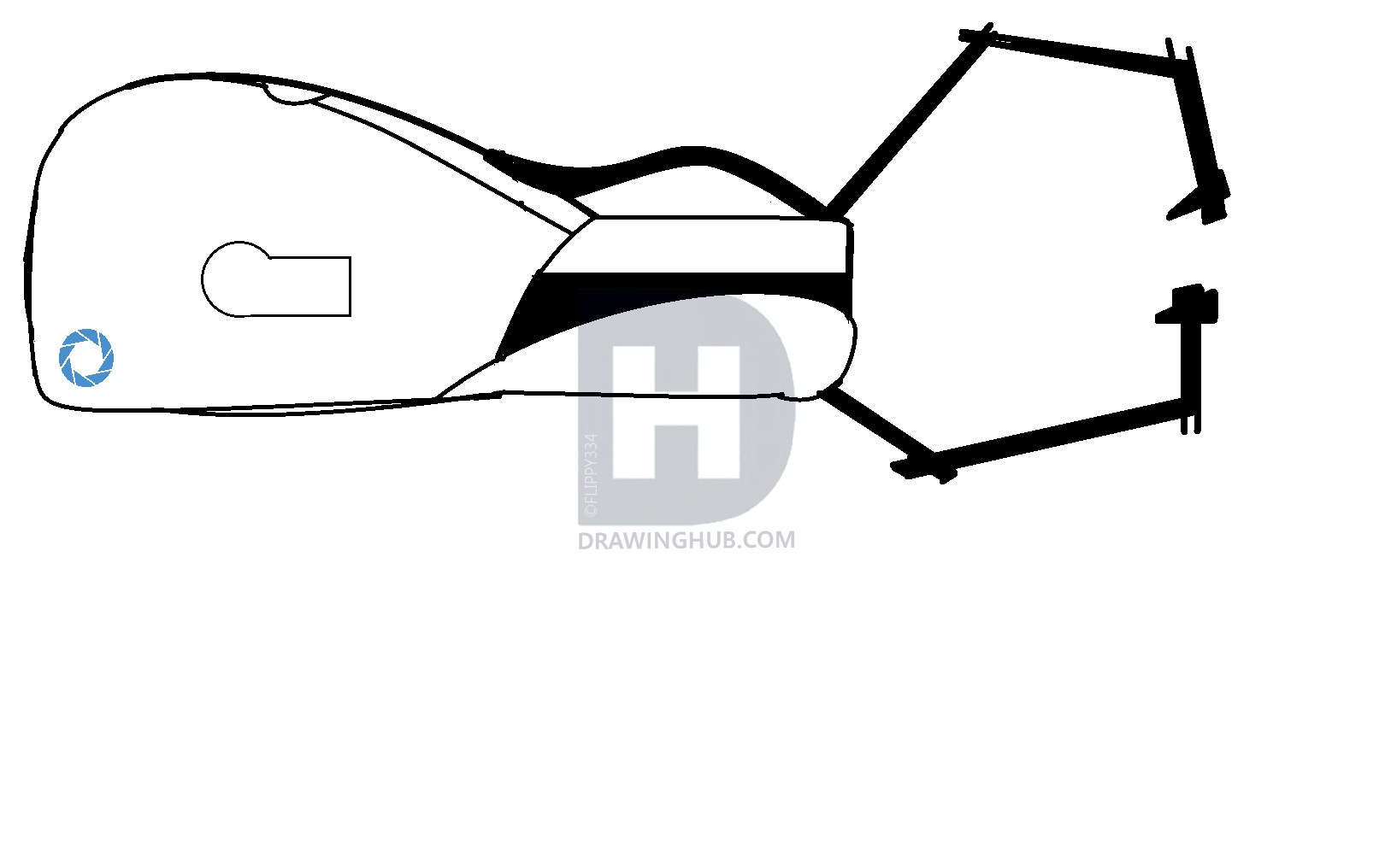 1620x1016 How To Draw A Portal Gun Easy, Step
