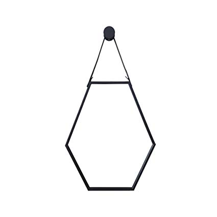425x425 Wall Hanging Mirror Hexagon Metal