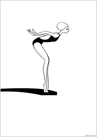 340x481 Welcome To Adrian Valencia Shop, Swimmer In Swimmersuit