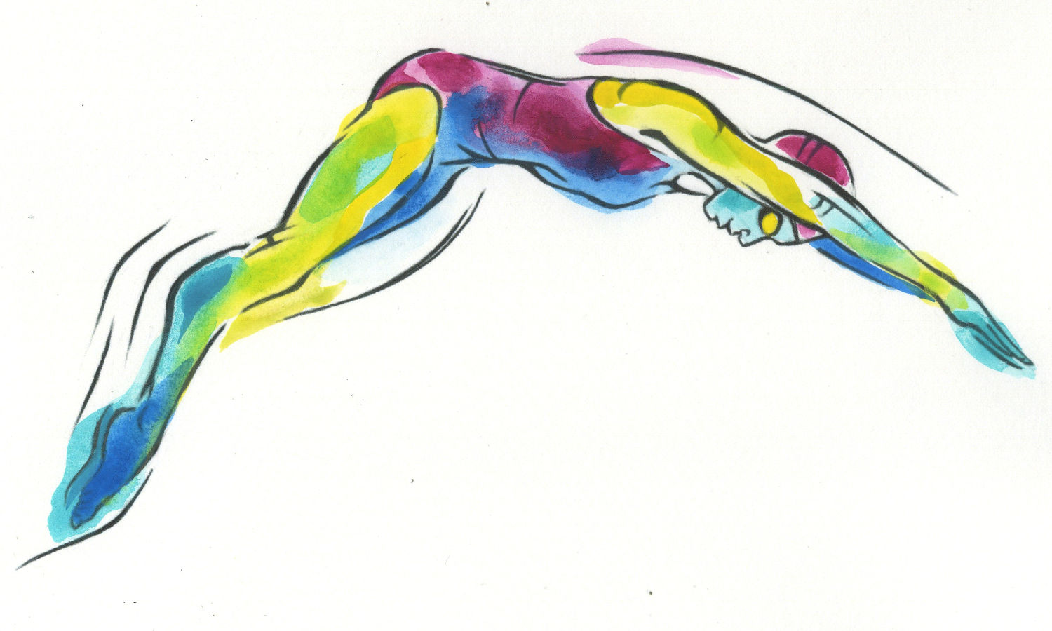 1500x900 A Swimmer Tattoo Waterdrawn