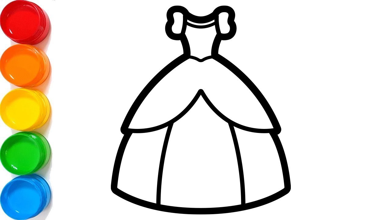1280x720 Coloring Princess Dress