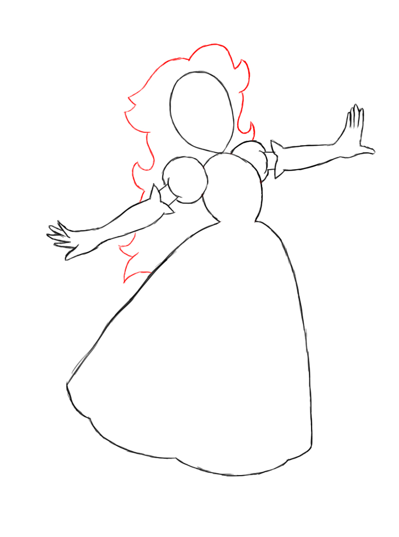 799x1076 How To Draw Princess Peach