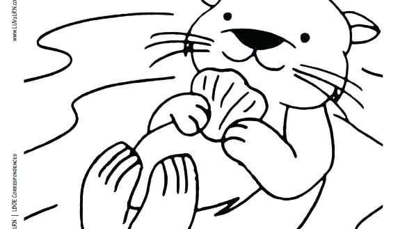 585x329 Coloring Otter Pages