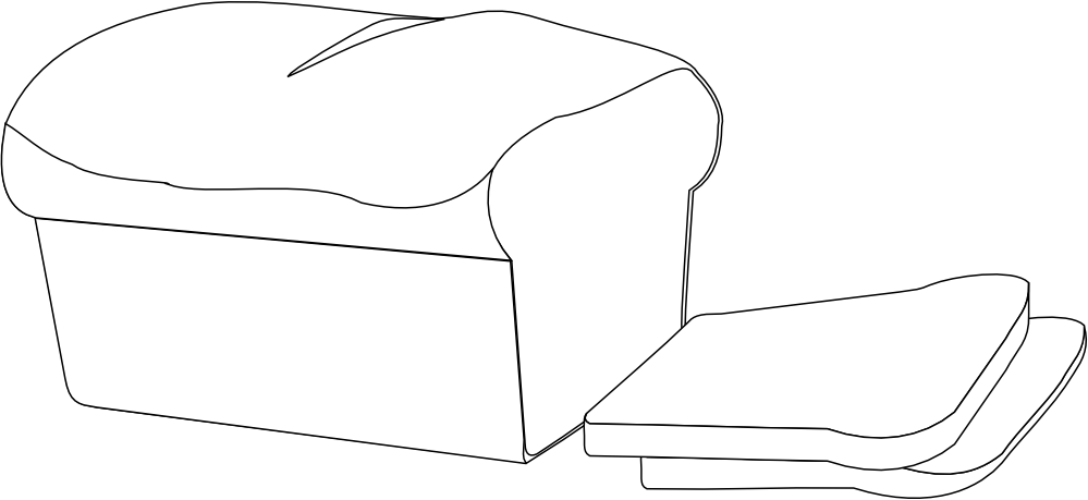 999x459 Toast Drawing Sliced Bread Huge Freebie! Download