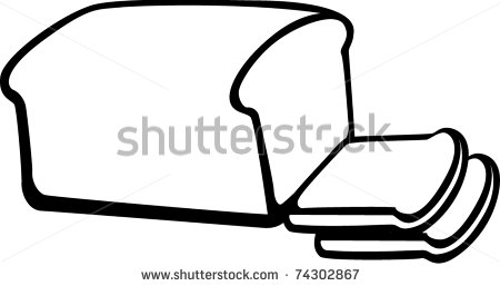 450x257 Slice Of Bread Outline Clipart