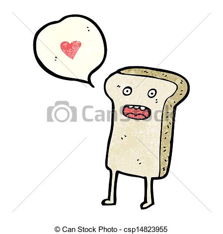 449x470 Slice Of Bread Cartoon Character Clipart Vector