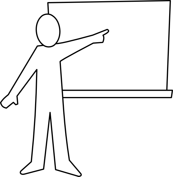 Drawing Of A Teacher Teaching