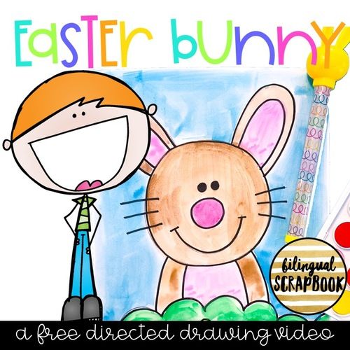 500x500 Easter Bunny Free Directed Drawing