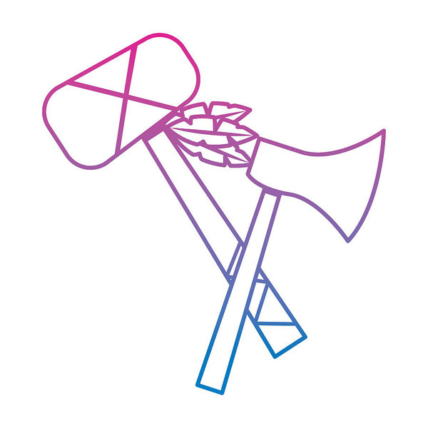 600x600 axe and tomahawk native american indian weapon art print