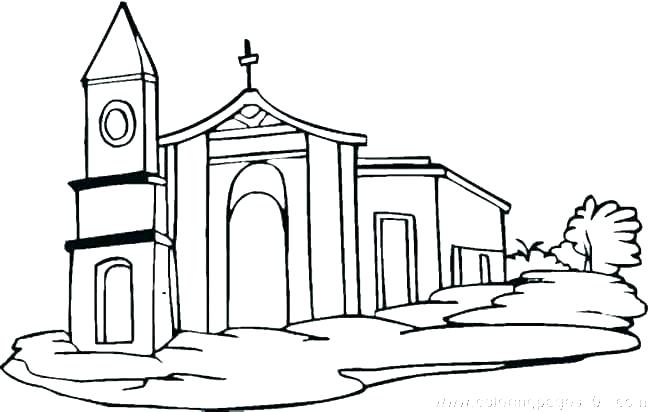 650x412 Coloring Pages For Church