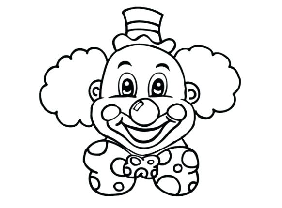 582x430 Clown Coloring Pictures Clown Coloring Pages Beautiful Clown Mouth