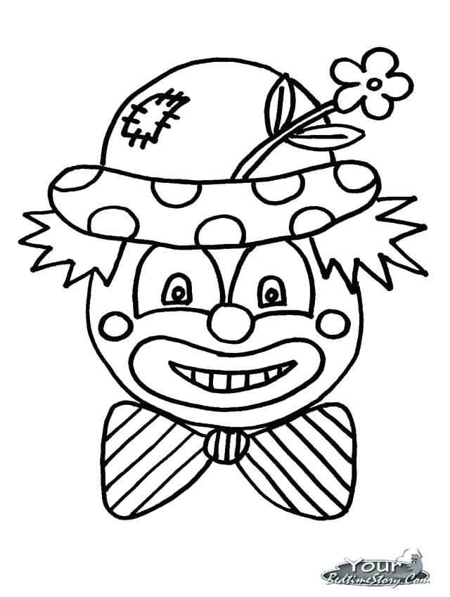 640x849 Clowns Coloring Pages Running