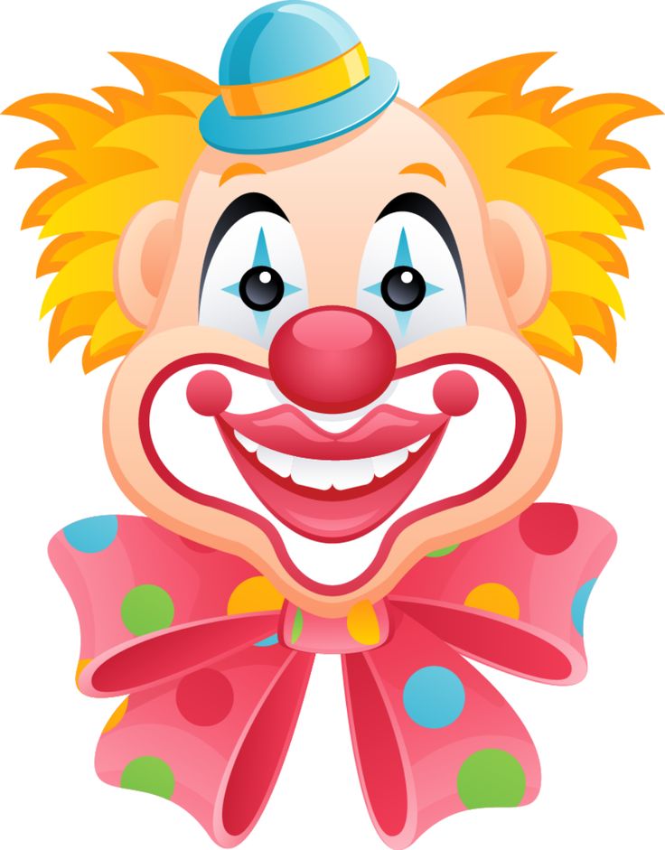 736x941 Circus Joker Face Clipart