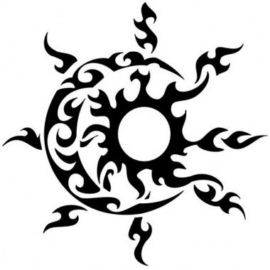 380x380 Eclipse Clipart Tribal