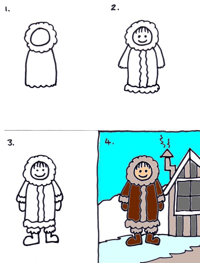 Drawing Of Eskimo