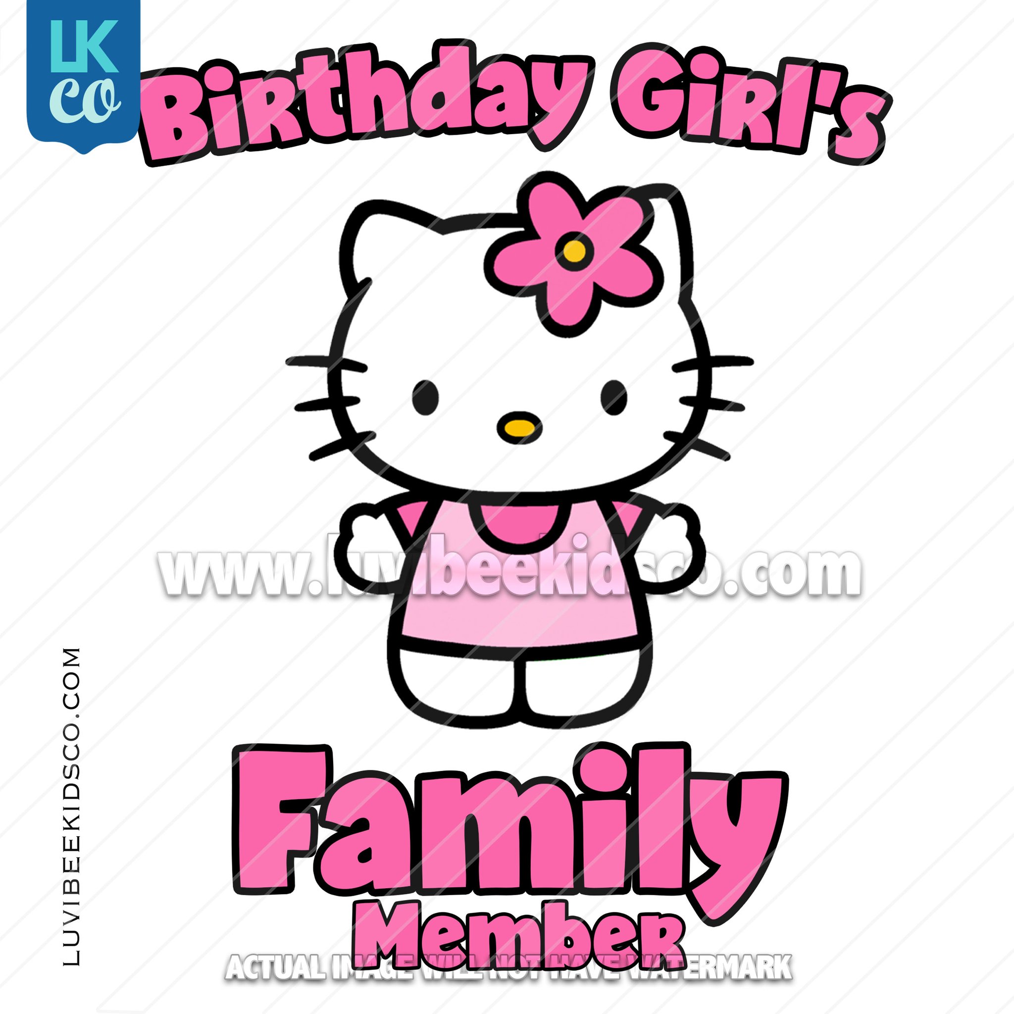 2048x2048 Hello Kitty Iron On Transfer