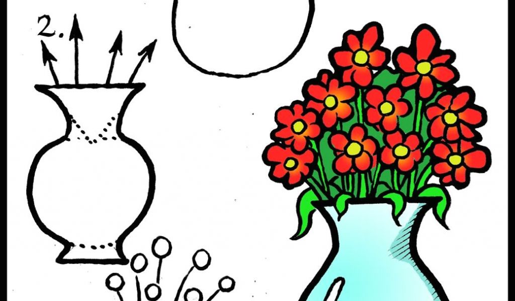 1024x600 Easy Drawings Of Flower Vase Insured