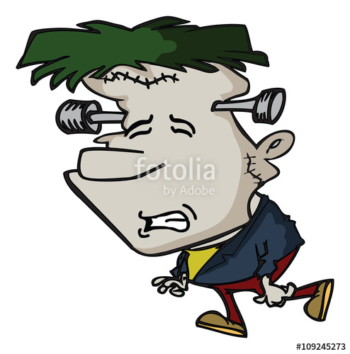 494x500 Cartoon Frankenstein Monster Face Stock Image And Royalty Free