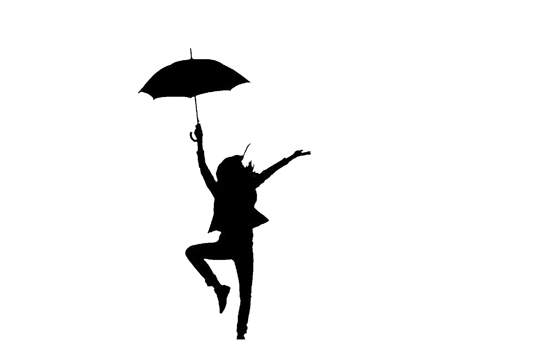 Drawing Of Girl With Umbrella