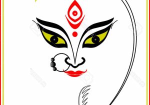300x210 face drawing of durga goddess clipart durga puja