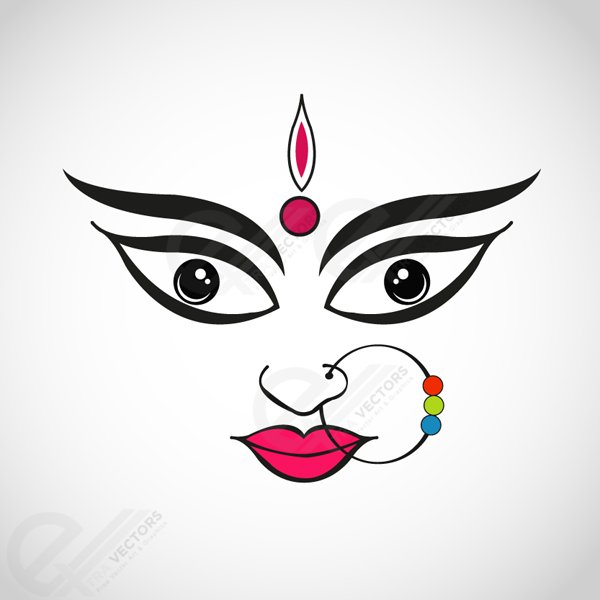 600x600 free goddess durga files, vectors graphics