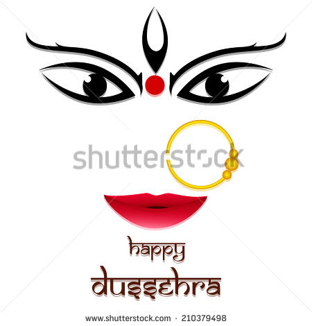 450x470 Goddess Durga Face Clipart Collection