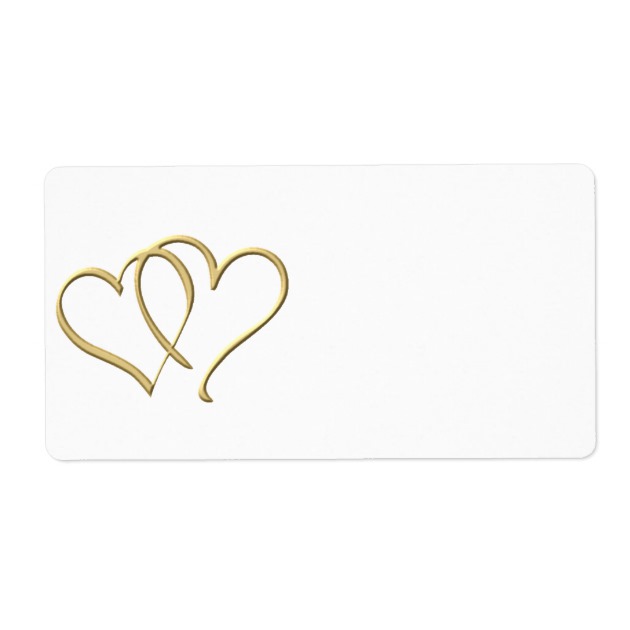 630x630 Gold Hearts Labels