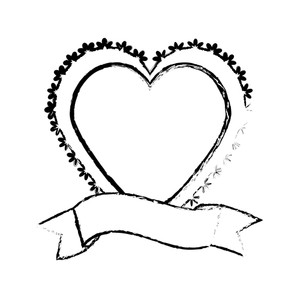 300x300 Heart Label Royalty Free Vectors