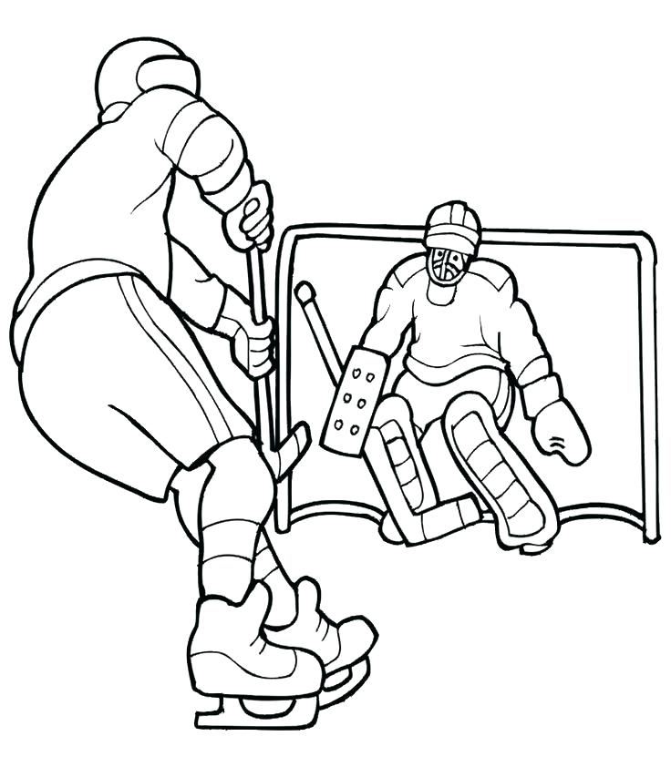 736x842 Hockey Rink Coloring Pages Ice Skating Drawing Figure Best