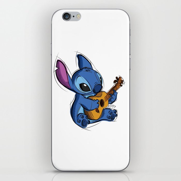 700x700 Stitch Digital Drawing, Cartoon Art, Lilo Stitch Iphone Skin