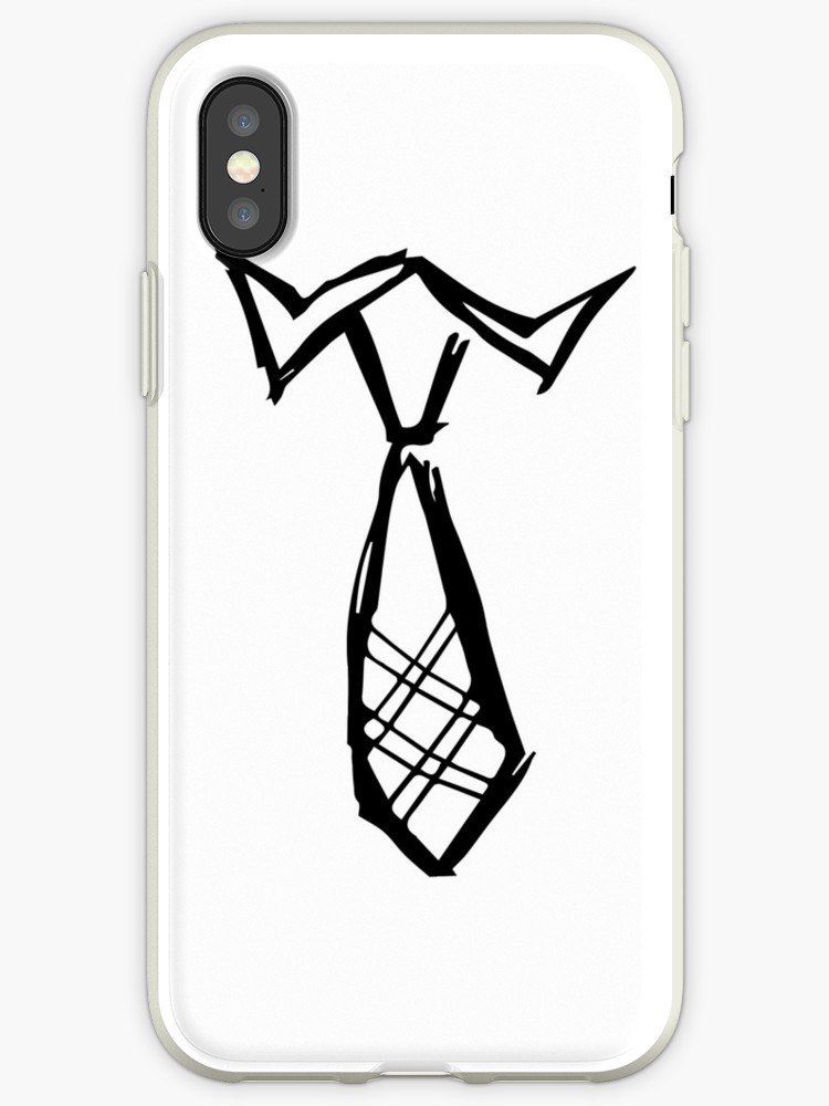 750x1000 Black Sketch Drawing Of Necktie Or Business Suit Graphic Design