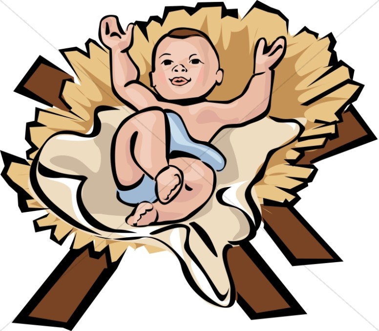 776x678 Cartoon Baby Jesus Group With Items