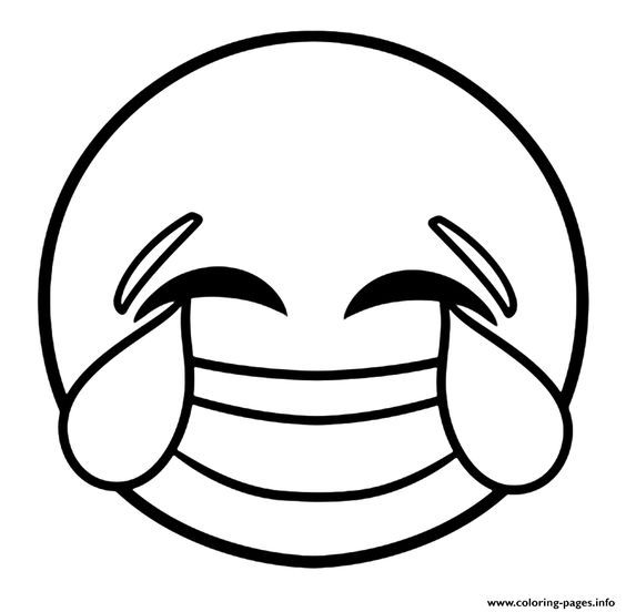 564x552 Print Emoji Laughing Face With Tears Of Joy Coloring Pages Home