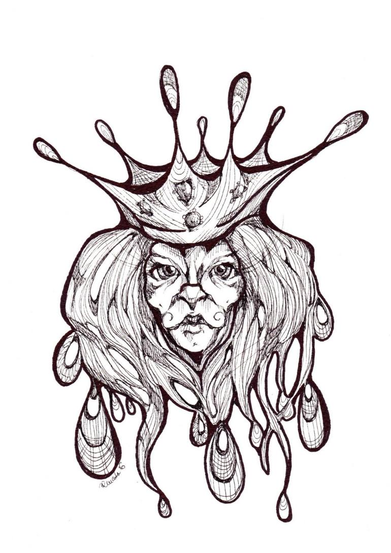 770x1089 king of darkness drawing