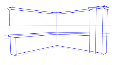 402x226 Draw Kitchen Cabinets