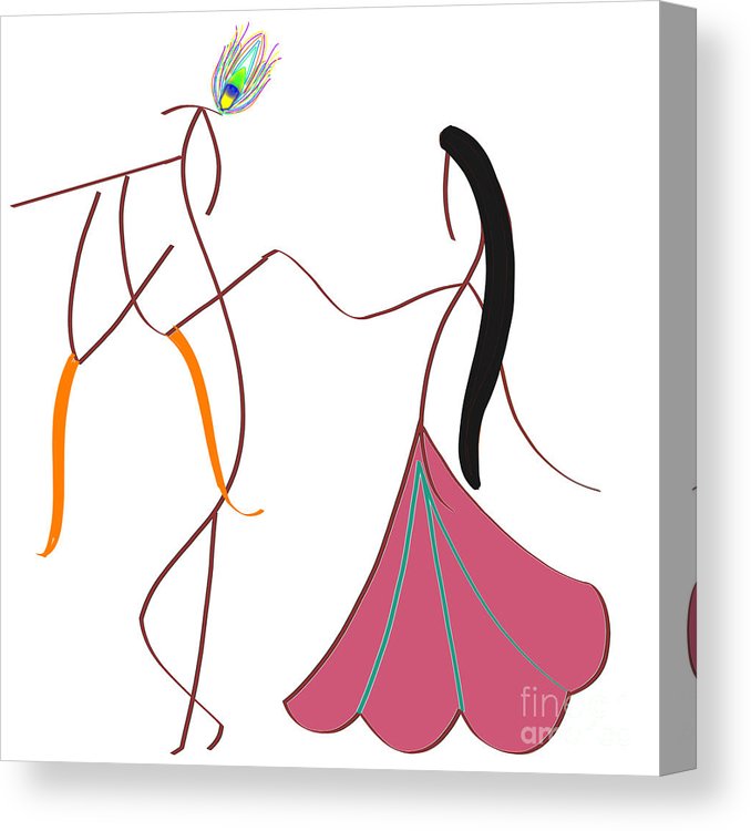 678x750 Radha Krishna Canvas Print Canvas Art